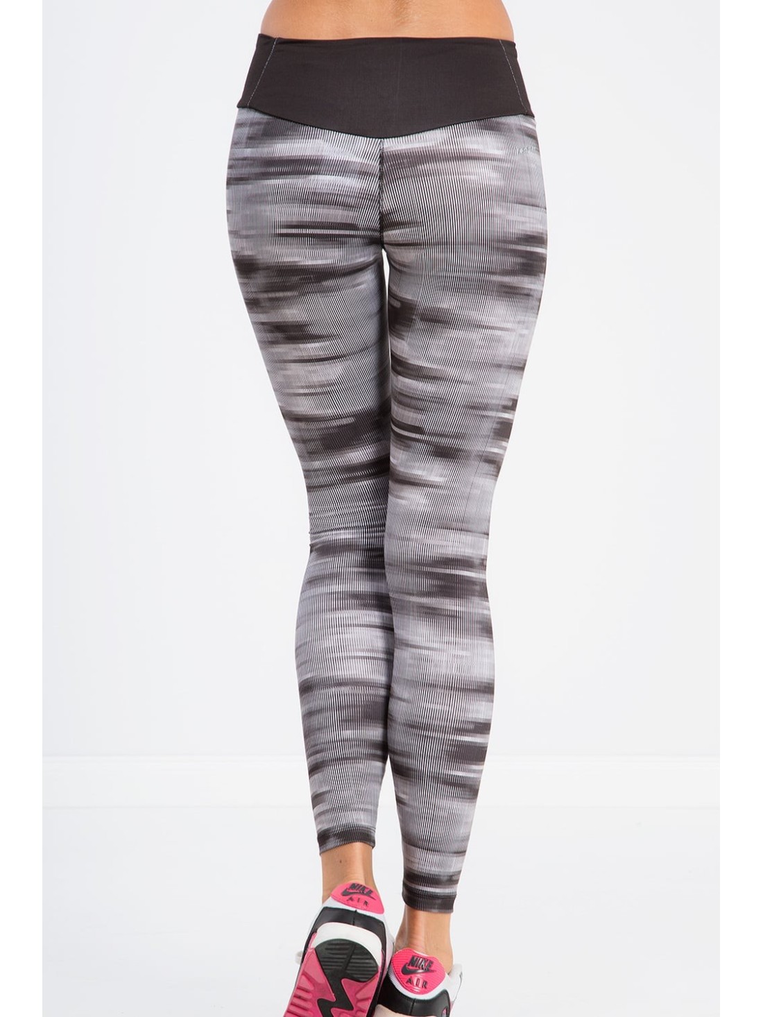 Black patterned leggings H001 - Online store - Boutique